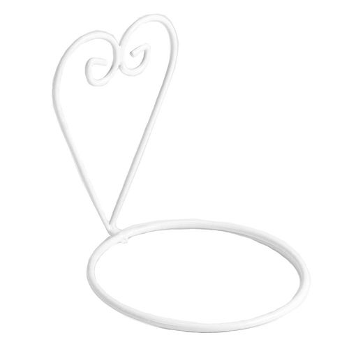 Corazón Con Aro Para Pared Blanco 13X17X18 Cm Don Emilio