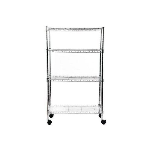Repisa Metálica 4 Niveles con Ruedas 120 Cm