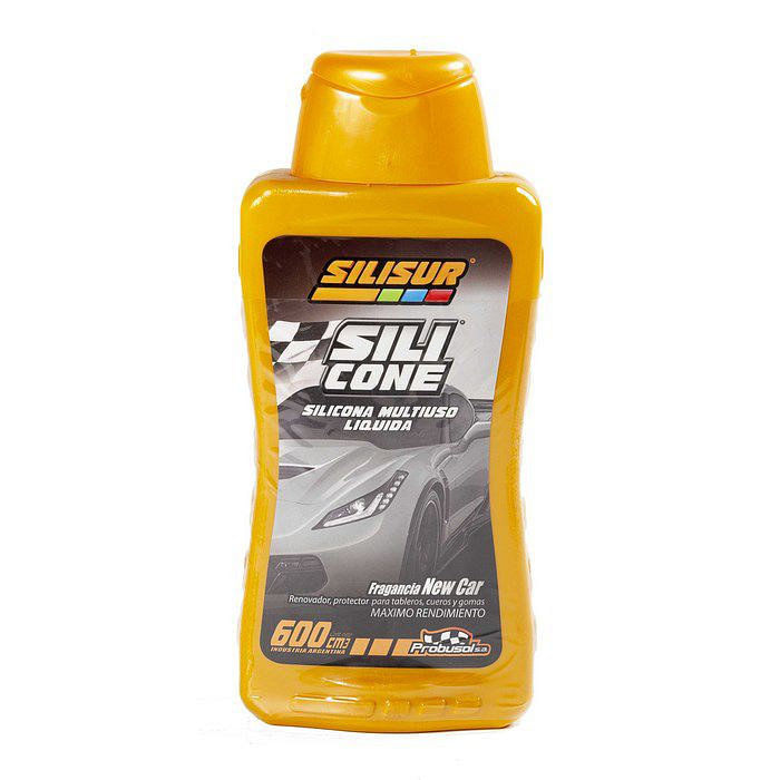 Silicona Líquida Multiuso Fragancia New Car 600 Cc Silisur