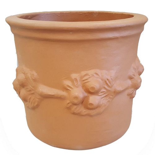 Maceta De Cemento La Cioppa Barril Verona Terracota 40Cm Macetas La Cioppa
