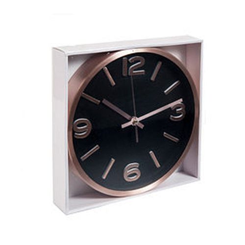 Reloj De Pared Cobre Marco Metal 25Cm Suka