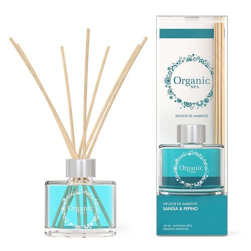Difusor De Ambientes 125 Ml Sandia Pepino Organic Spa