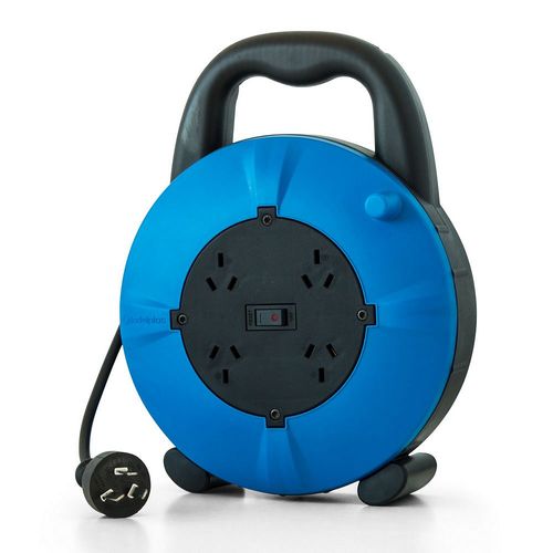 Prolongador Enrollable 10 Mts De Cable Indelplast