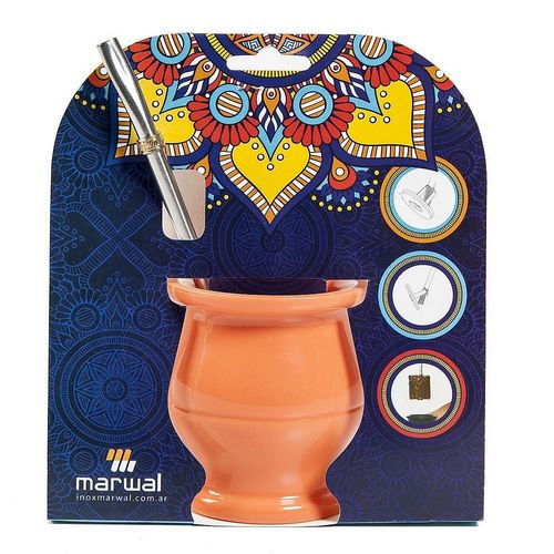 Mate Listo Con Bombilla Varios Colores Marwal