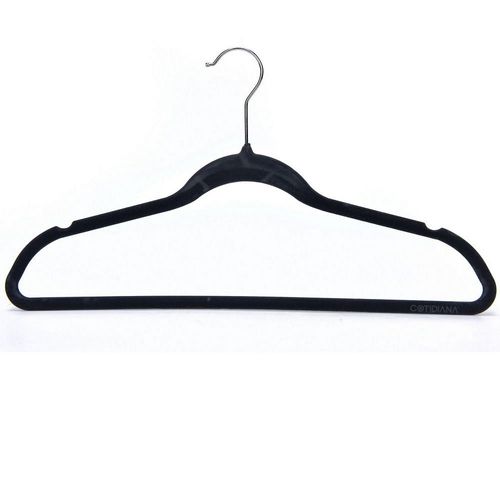 Set de 20 Perchas de Ropa Terciopelo 24x45 Cm Cotidiana