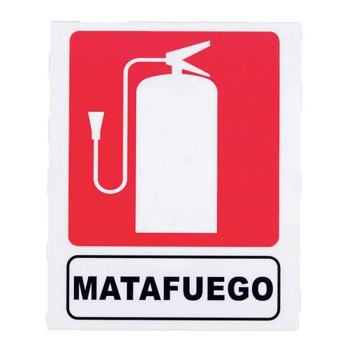 Cartel Señaletica Matafuegos 25x35