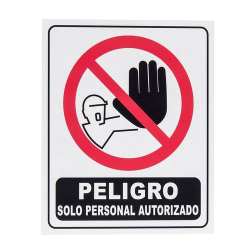 Cartel Señaletica Personal Autorizado