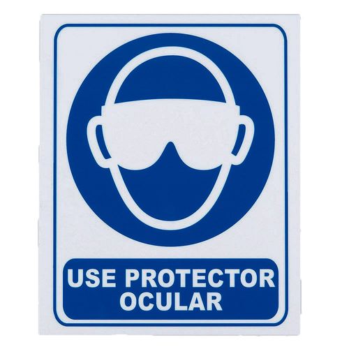 Cartel Señaletica Use Protector Ocular