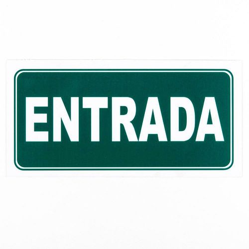 Cartel Señaletica Entrada 15x30 Randon