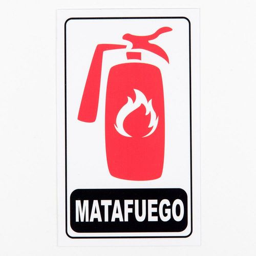 Cartel Señaletica Matafuegos 15x25