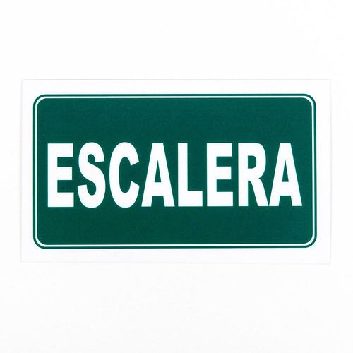 Cartel Señaletica escalera 15x25 Randon