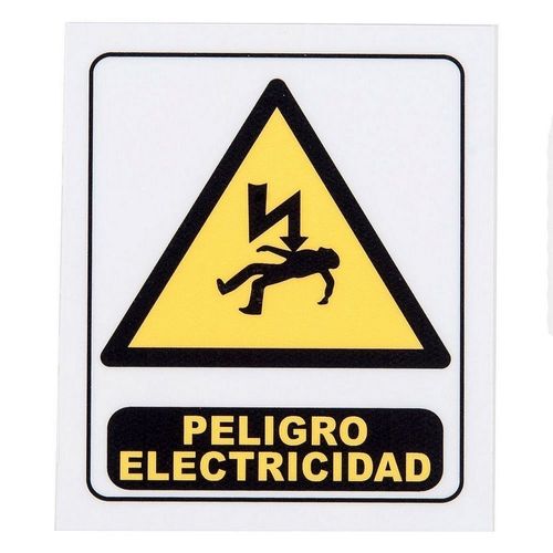 Cartel Señalitica Peligro Electricidad 11x13 Randon