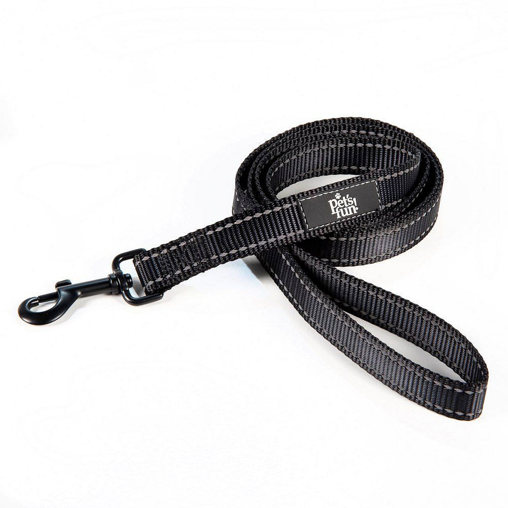 Correa para Perros Talle L Negro Pet's Fun