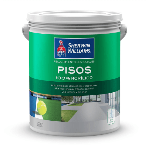 Piso Acrilico Gris 1Lt Sherwin Williams