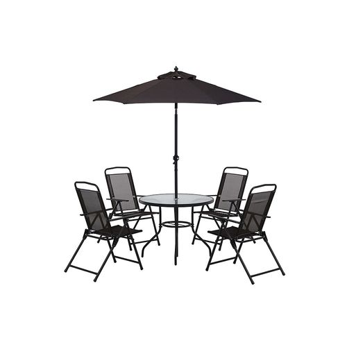 Set Comedor 70X90Cm|Sillas 98X54X70Cm|Sombrilla 200Cm Venice Outzen