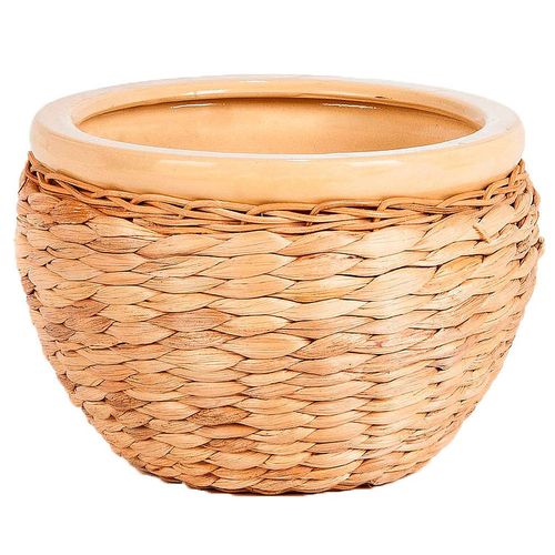 Maceta Cerámica Rattan Brisbane L Outzen