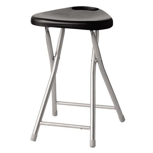 Banquito plegable con asa 45x30x29 Negro