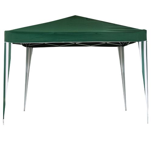 Gazebo Plegable 3X3m Verde y Blanco Outzen