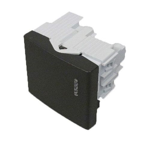 Módulo Interruptor 1/2 Teclon 10 A Gris Kalop