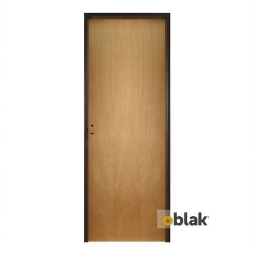 Puerta Derecha Enchapada Natural 10 Tableros 80Cm Oblak