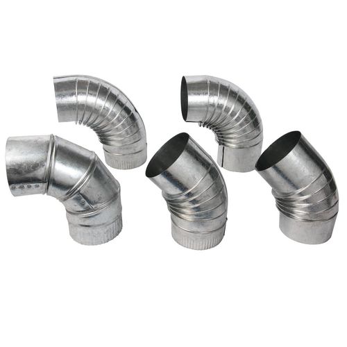Curva de Ventilación Articulada 100 Mm Chapa Galvanizada El Fontanero