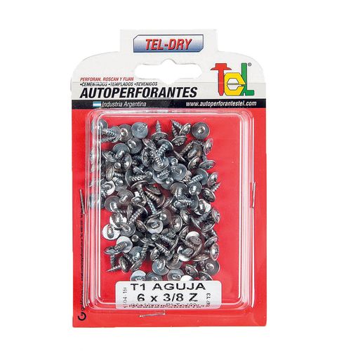 Tornillo Aguja 3,5X9,5 Mm Drywall 100 Un Tel