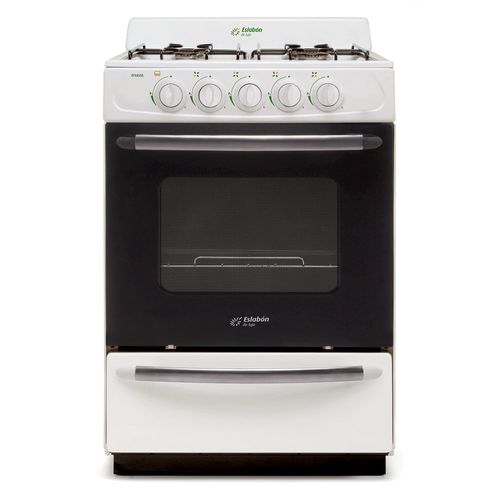 Cocina  Multigas 56Cm Efm56Nb Blanca Eslabon De Lujo