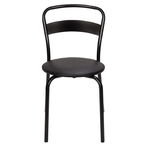 Silla De Comedor Milano Negra 45X50X83 Cm Dielfe