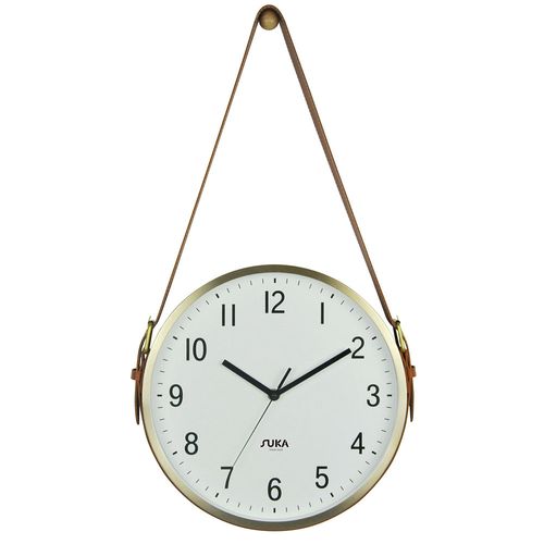 Reloj De Aluminio Correa Oro - Plata - Cobre 33 Cm Vh Fabrics