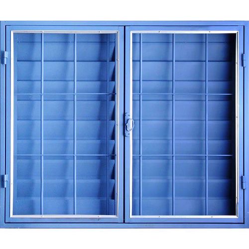 Ventana Chapa Con Celocia Y Reja Azul 120X150 Cm  Nexo