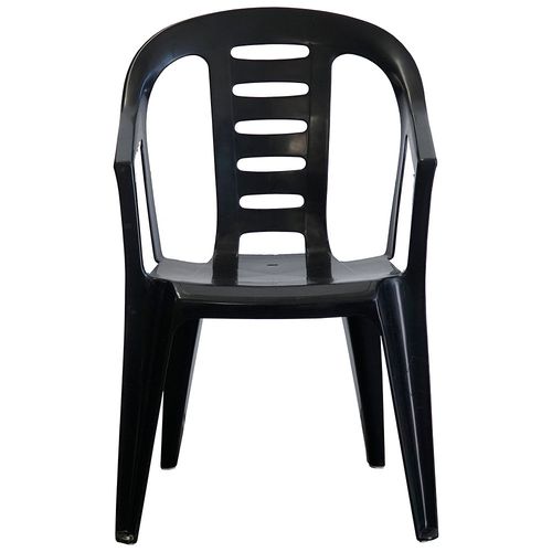 Silla Plástica 54X58X81Cm Negra Garden NR