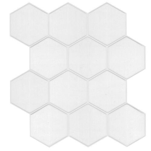 Wallsticker Ceramico Autoadhesivo Hexagono Blanco 25,4 X 25,4Cm Muresco