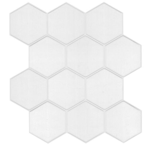 Wallsticker Ceramico Autoadhesivo Hexagono Muresco Blanco 25,4 X 25,4Cm