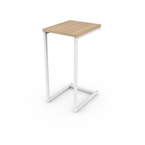 Mesa Arrime Sillón Roble/Blanca 30X36X62 Cm Dielfe