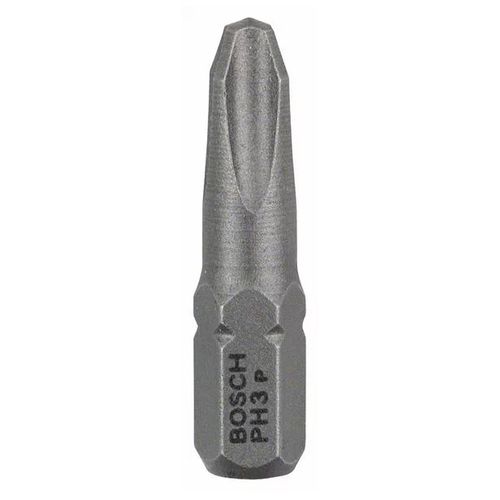 Punta Para Atornillar Phillips Plateado PH3, 25 Mm 3 Unidades Bosch