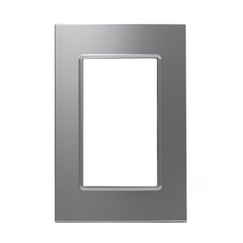 Placa Quadra Metal Plata