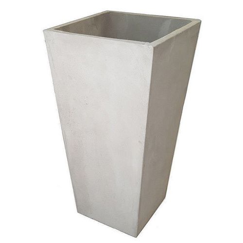 Maceta Piramidal Fibrocemento 17 Kg Gris 60X30 Cm La Cioppa