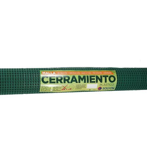 Rollo Malla Liviana Verde 10X10 Mm - 1,2X5 M Solyon