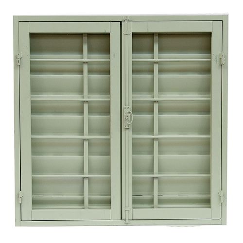 Ventana De Chapa Con Celocia Y Reja Verde  120X100 Cm Nexo