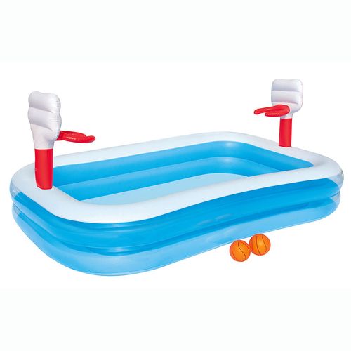 Pileta Inflable Basket 2,52 M Con Aros Bestway