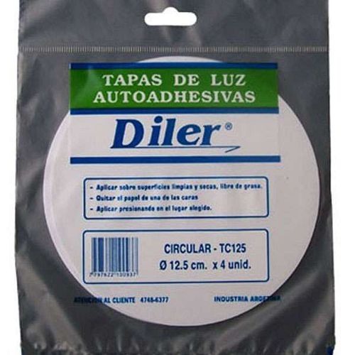 Tapa Luz Autoadhesiva Circular Grande X 4 Un Diler