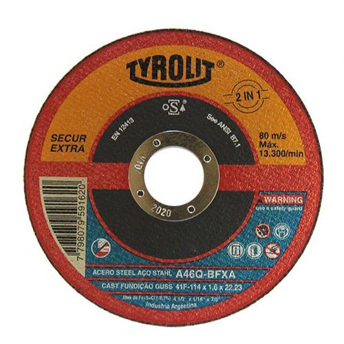 Disco Corte Metal 114x1.6 Mm. Tyrolit