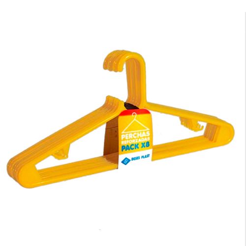 Percha Plástica Triangulo X 8 U Deses Plast
