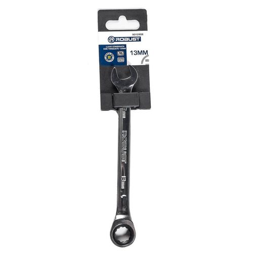 Llave combinada con trinquete 13 mm cromo Robust