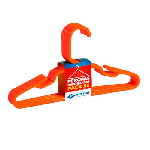 Percha Plástica Juvenil X 6 U Deses Plast