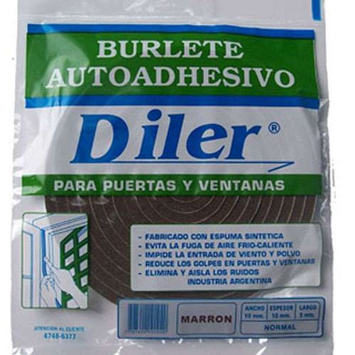 Burlete Espuma Adhesiva 5Mt No Ma Diler