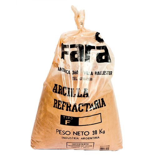 Arcilla Refractaria 30 kg. Polvo