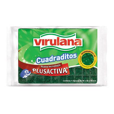 Esponja Con Fibra de Virulana Cuadraditos