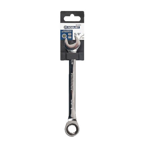 Llave combinada con trinquete 5/8'' cromo Robust