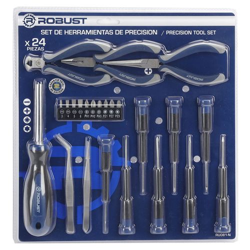 Set herramientas precisión 24 Piezas Robust
